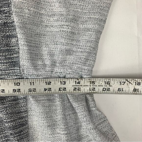 Edme + Esyltte women's large gray mini dress anthropologie white casual cap crew - Picture 8 of 9